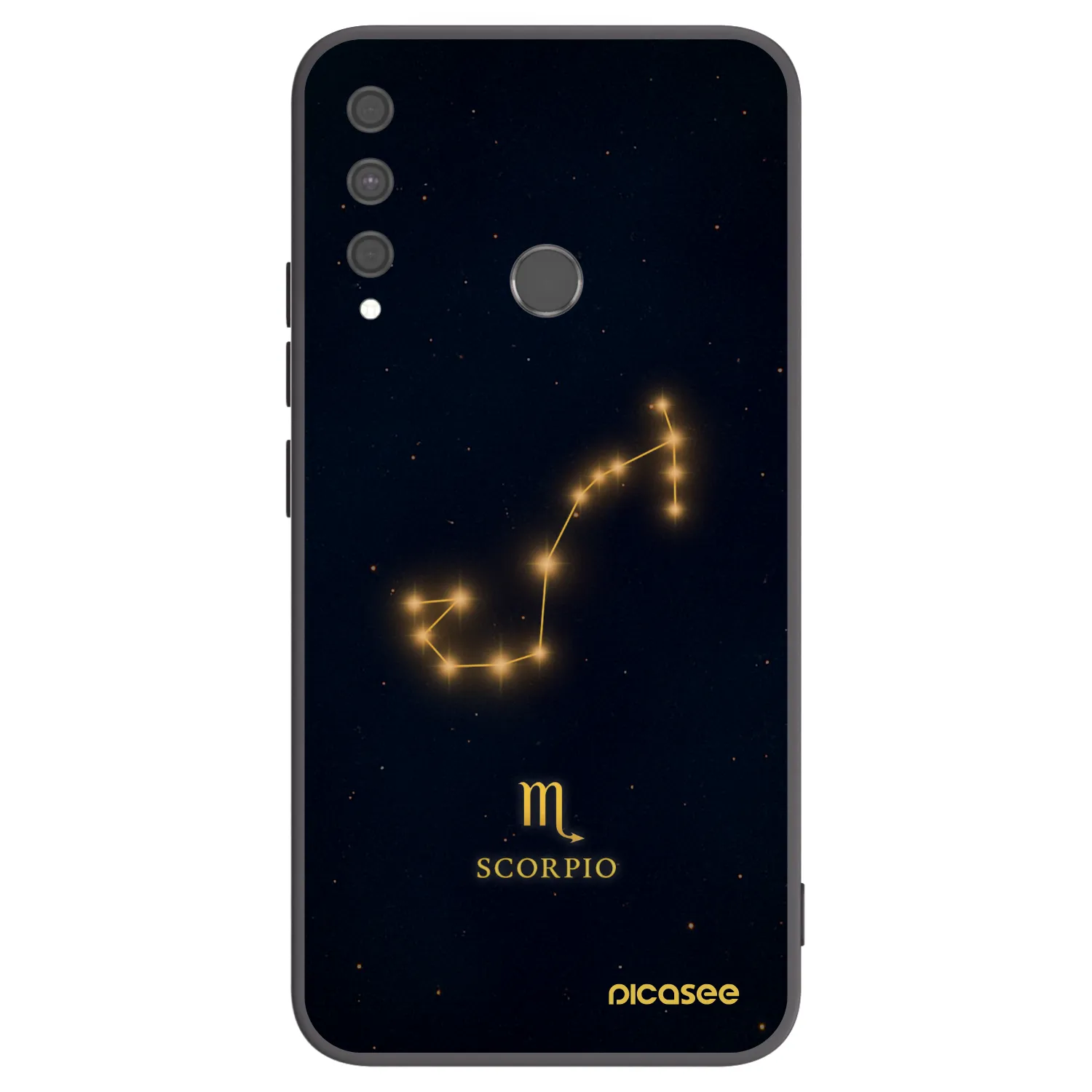Picasee husă neagră din silicon pentru Huawei P40 Lite E - SCORPIO