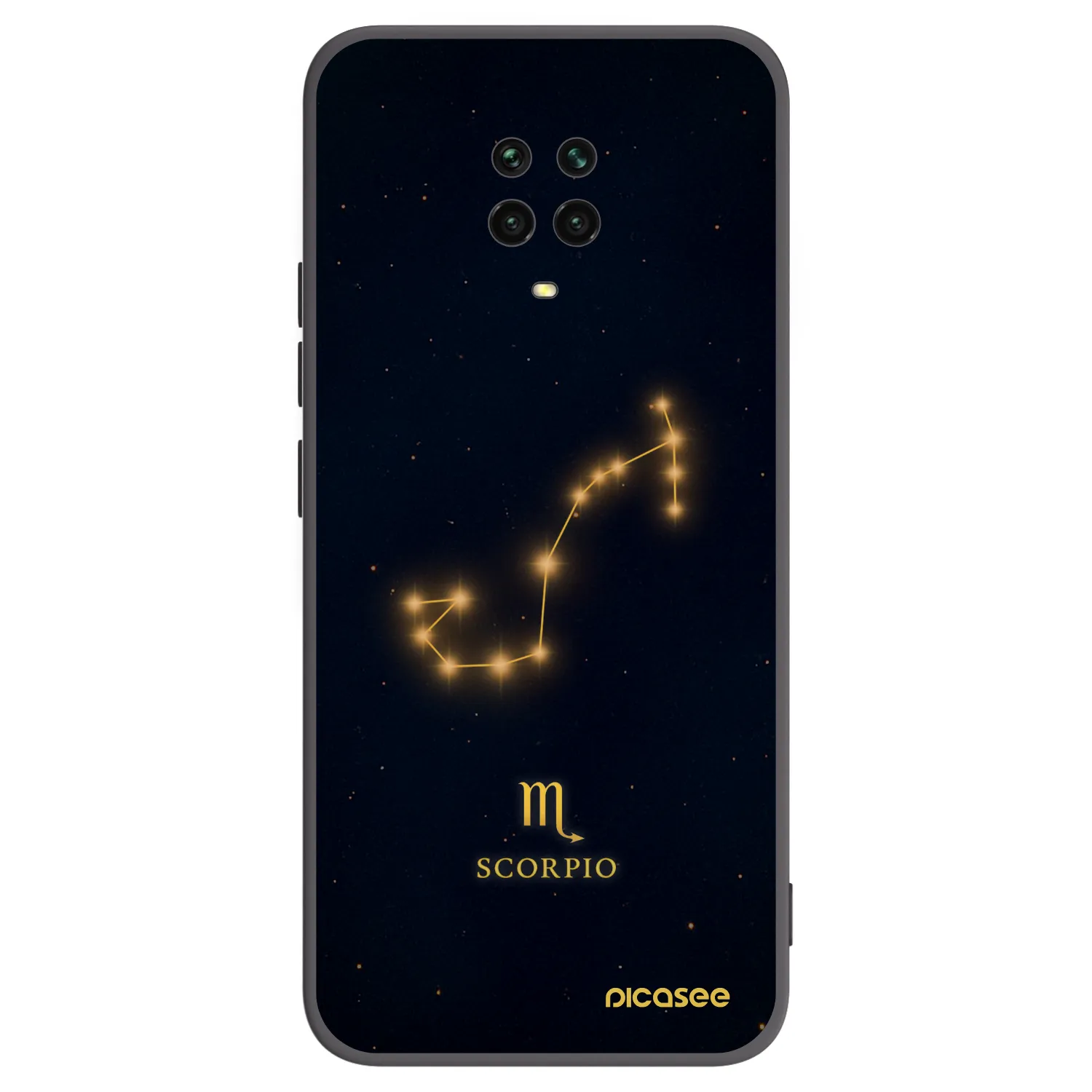 Picasee husă neagră din silicon pentru Xiaomi Redmi Note 9 Pro - SCORPIO