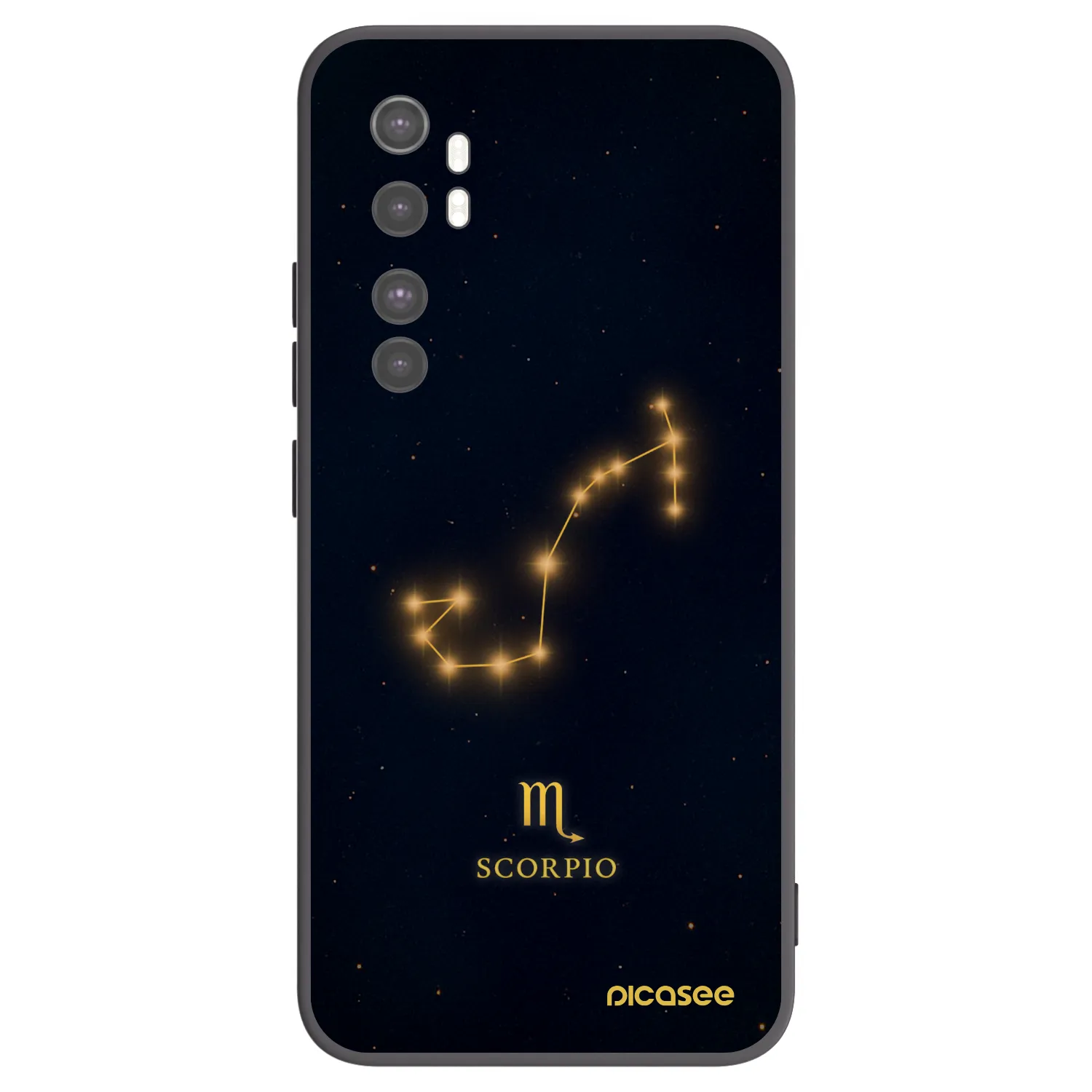 Picasee husă neagră din silicon pentru Xiaomi Mi Note 10 Lite - SCORPIO