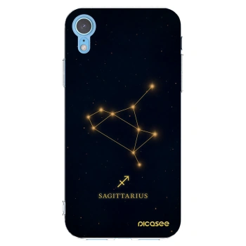 Picasee husă transparentă din silicon pentru Apple iPhone XR - SAGITTARIUS