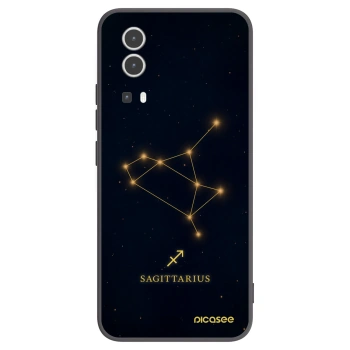 Picasee husă neagră din silicon pentru Vivo Y72 5G - SAGITTARIUS