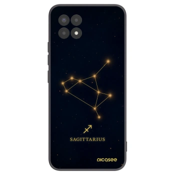 Picasee husă neagră din silicon pentru Realme 8i - SAGITTARIUS
