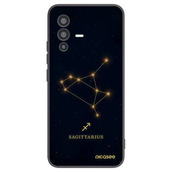 Picasee husă neagră din silicon pentru Vivo V23 5G - SAGITTARIUS