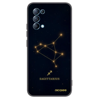 Picasee husă neagră din silicon pentru OPPO A16s - SAGITTARIUS