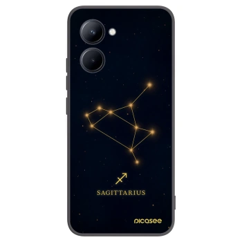 Picasee husă neagră din silicon pentru Realme C33 (2023) - SAGITTARIUS