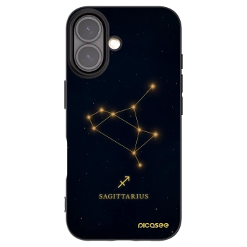 Picasee husă neagră din silicon pentru Apple iPhone 16 - SAGITTARIUS