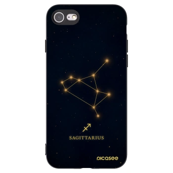 Picasee husă neagră din silicon pentru Apple iPhone 8 - SAGITTARIUS