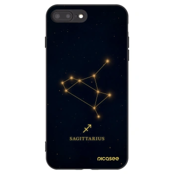 Picasee husă neagră din silicon pentru Apple iPhone 7 Plus - SAGITTARIUS