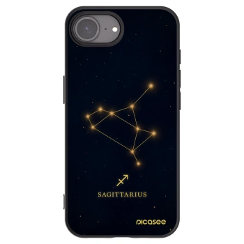 Picasee husă neagră din silicon pentru Apple iPhone 16e - SAGITTARIUS