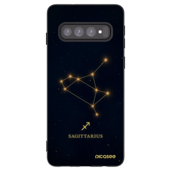 Picasee husă neagră din silicon pentru Samsung Galaxy S10 G973 - SAGITTARIUS