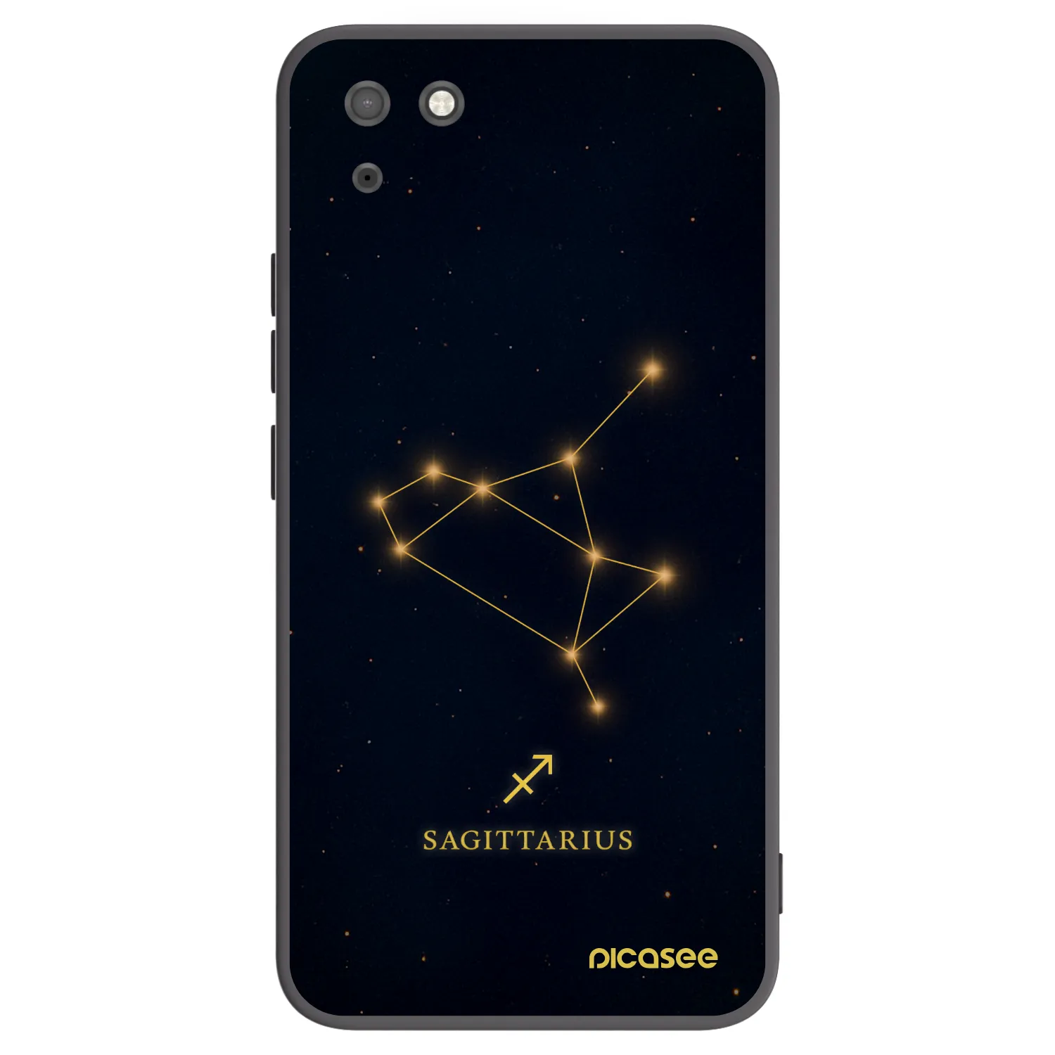 Picasee husă neagră din silicon pentru Huawei Y5P - SAGITTARIUS