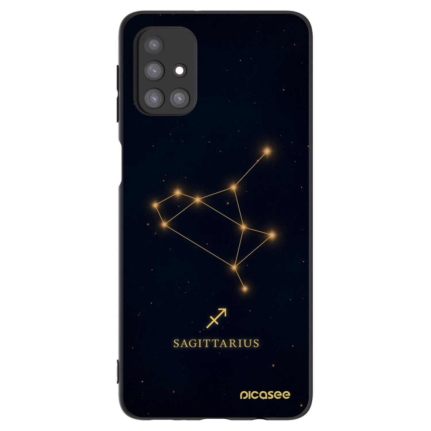 Picasee husă neagră din silicon pentru Samsung Galaxy M31s - SAGITTARIUS