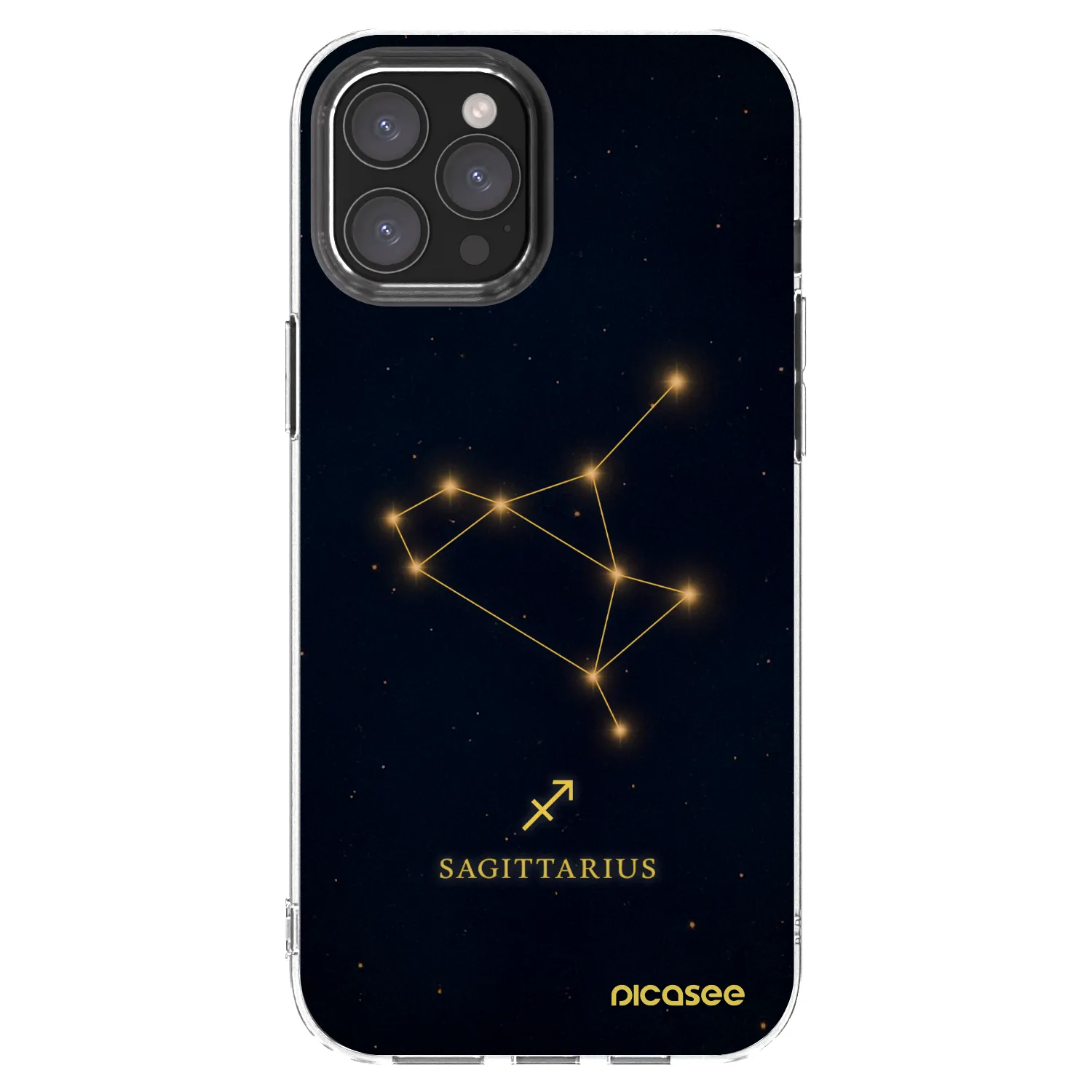 Picasee husă transparentă din silicon pentru Apple iPhone 12 Pro Max - SAGITTARIUS