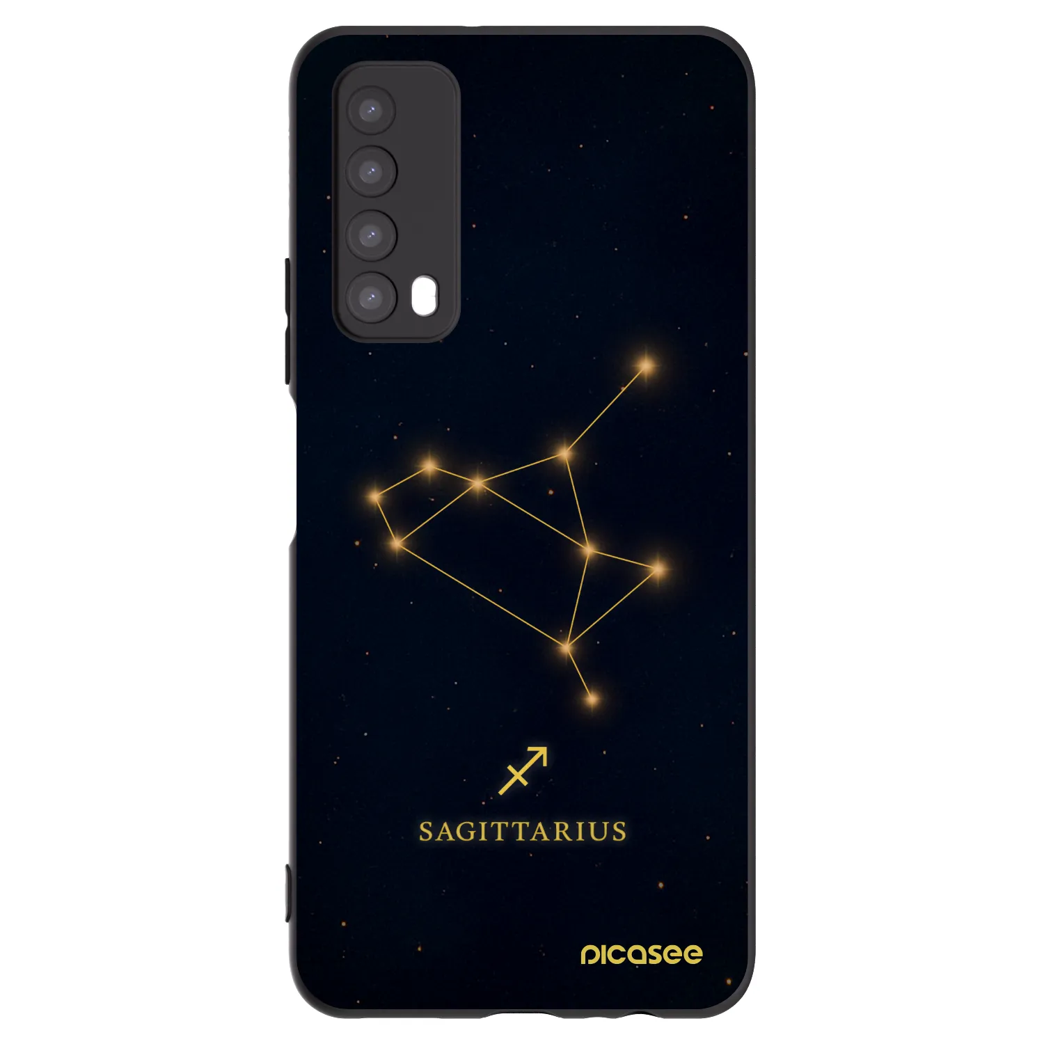 Picasee husă neagră din silicon pentru Huawei P Smart 2021 - SAGITTARIUS