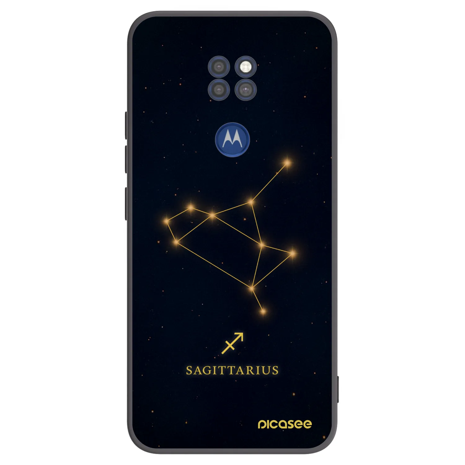 Picasee husă neagră din silicon pentru Motorola Moto G9 Play - SAGITTARIUS