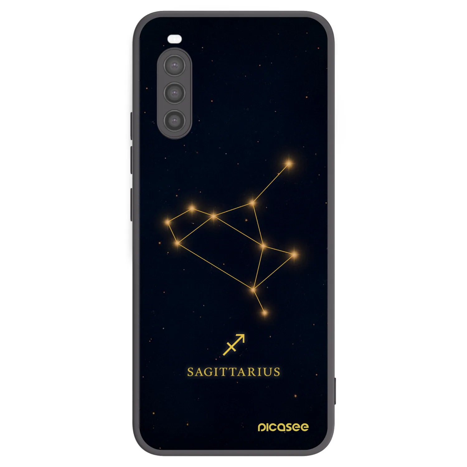 Picasee husă neagră din silicon pentru Sony Xperia 10 II - SAGITTARIUS