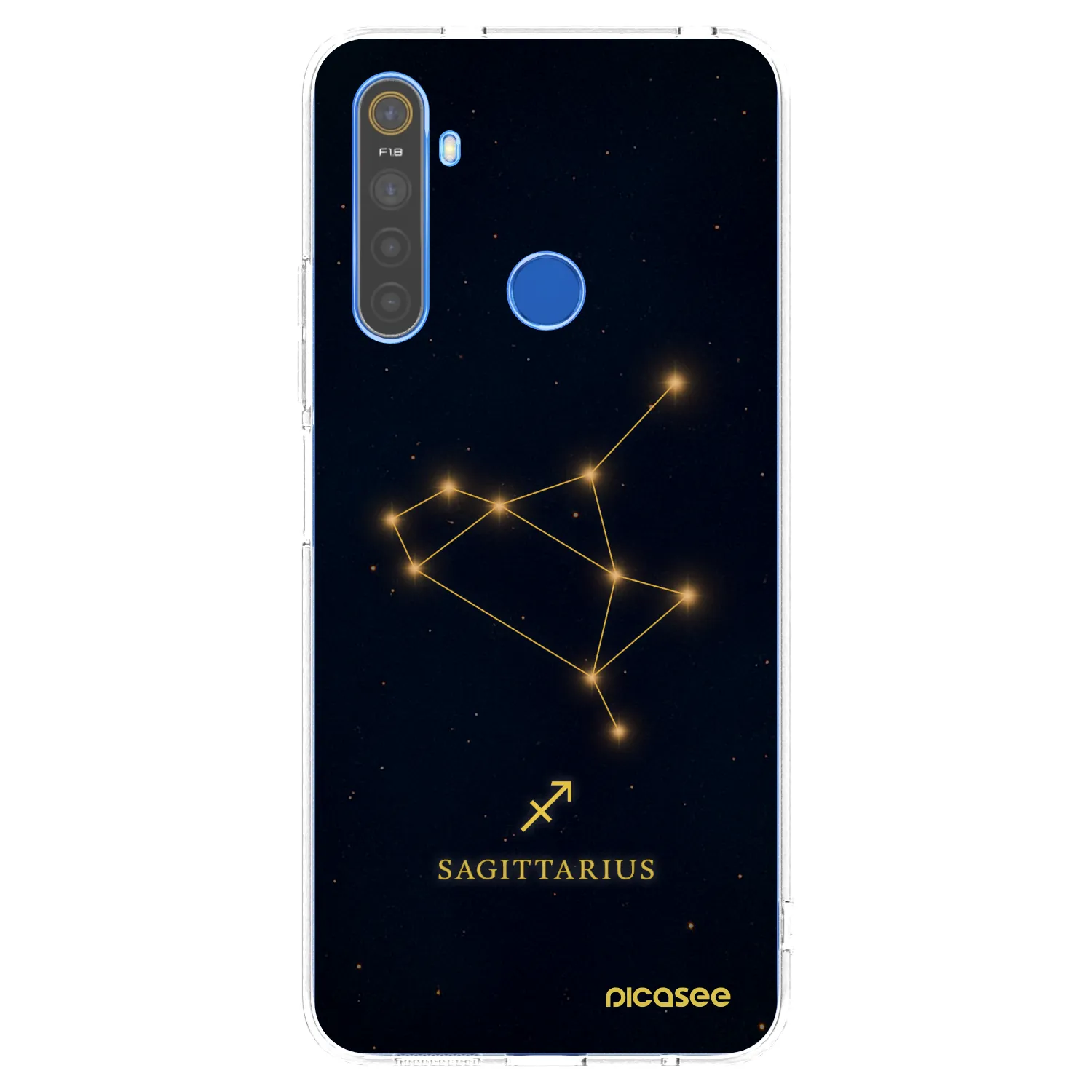 Picasee husă transparentă din silicon pentru Realme 5 - SAGITTARIUS