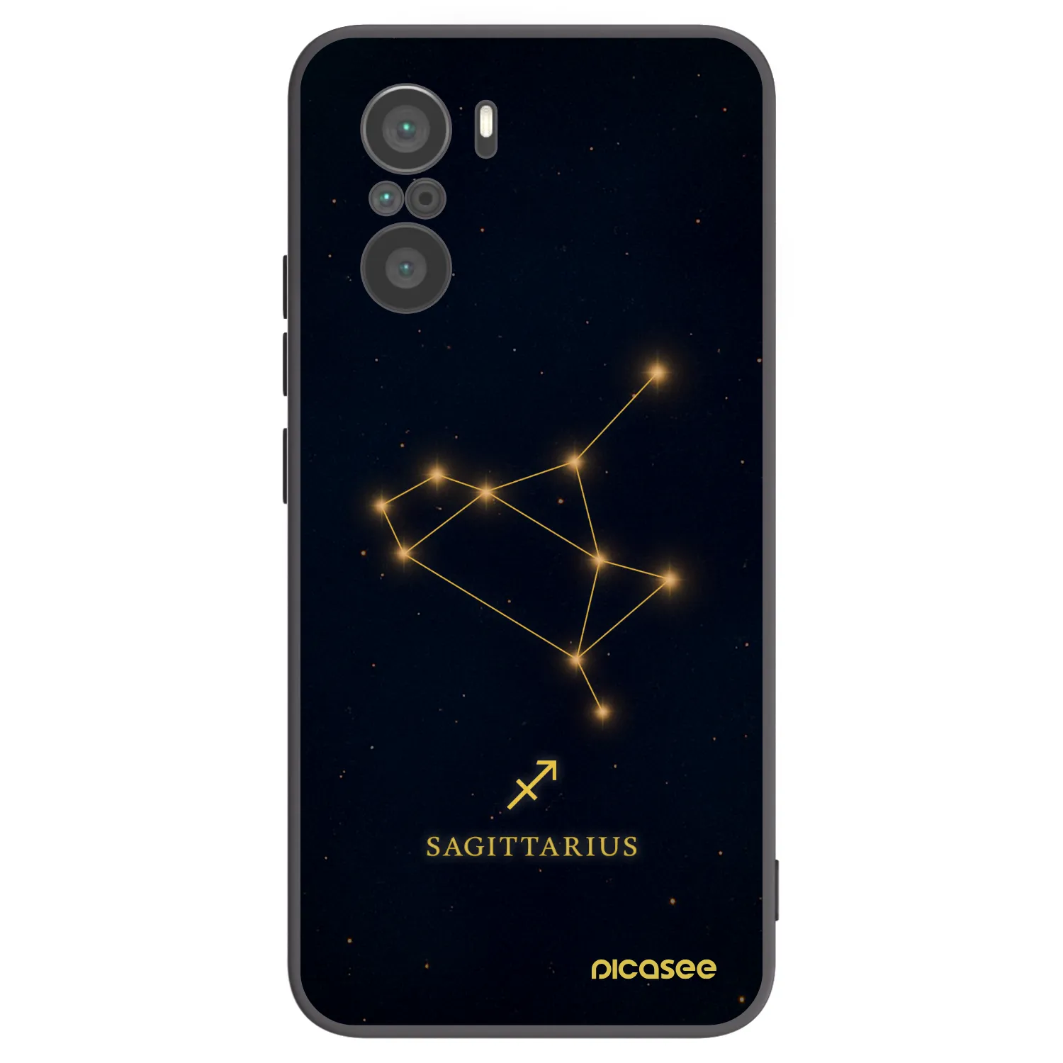 Picasee husă neagră din silicon pentru Xiaomi Poco F3 - SAGITTARIUS