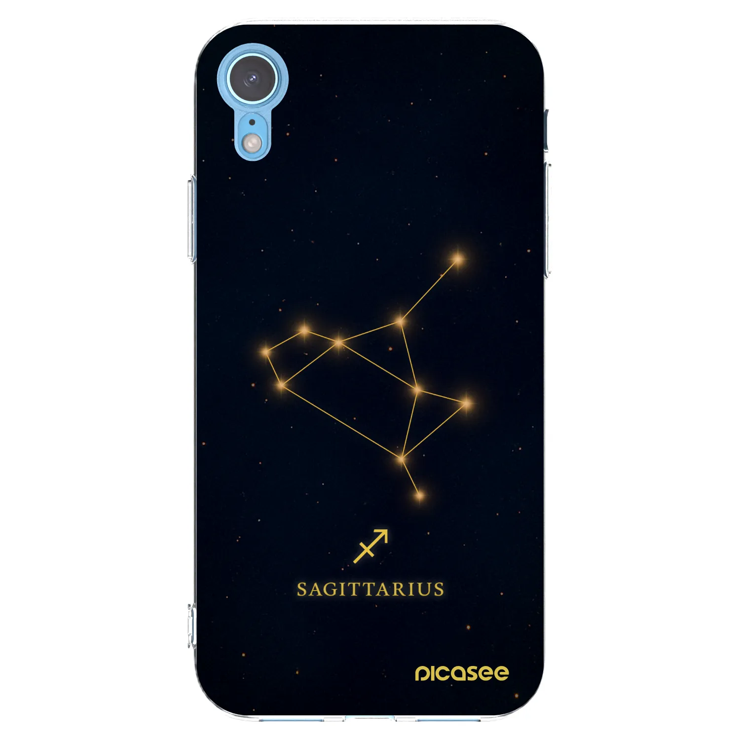 Picasee husă transparentă din silicon pentru Apple iPhone XR - SAGITTARIUS