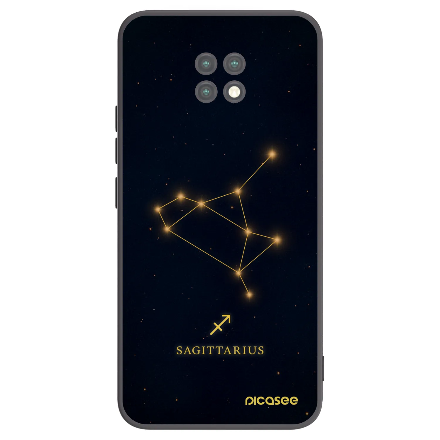 Picasee husă neagră din silicon pentru Xiaomi Redmi Note 9T - SAGITTARIUS