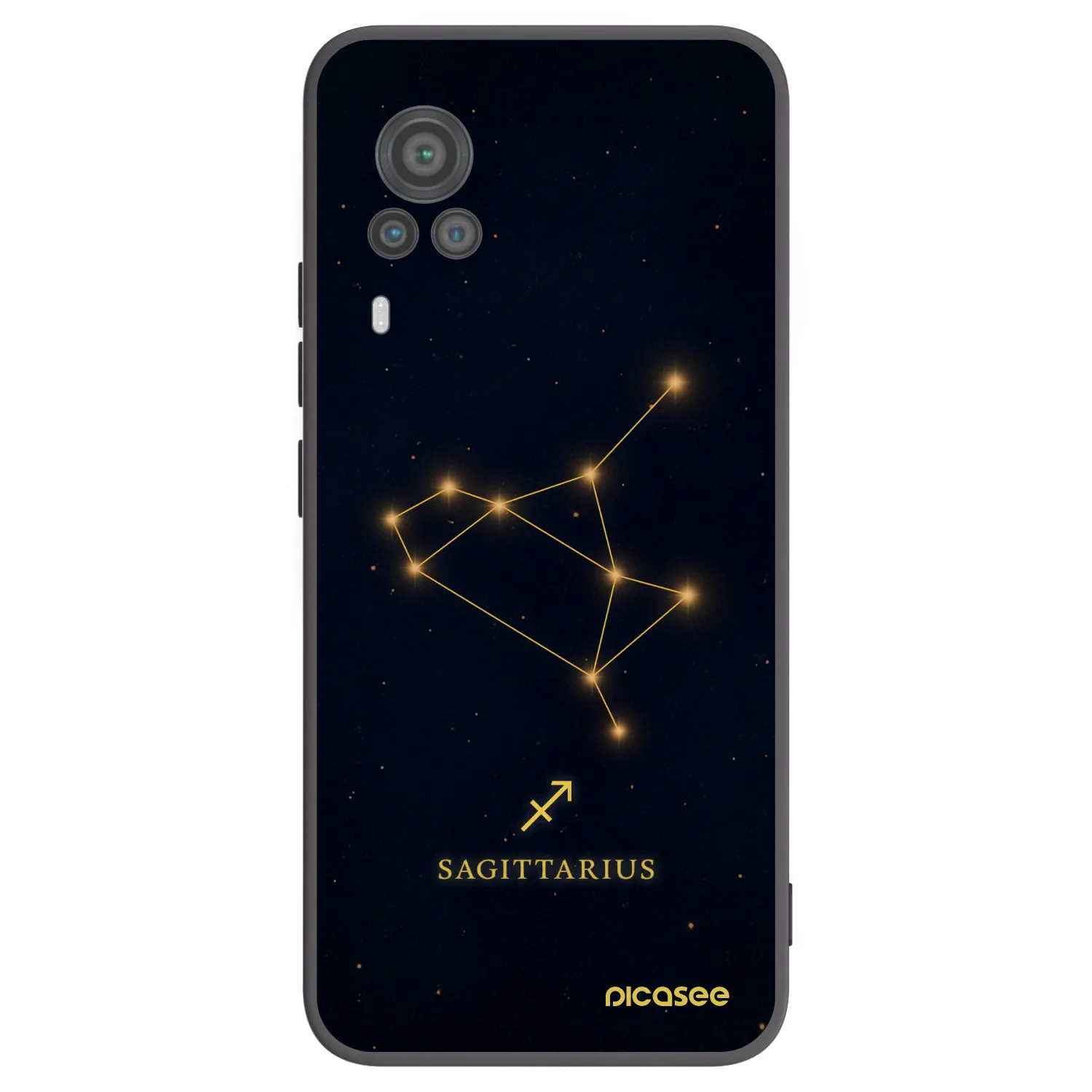 Picasee husă neagră din silicon pentru Vivo X60 Pro 5G - SAGITTARIUS