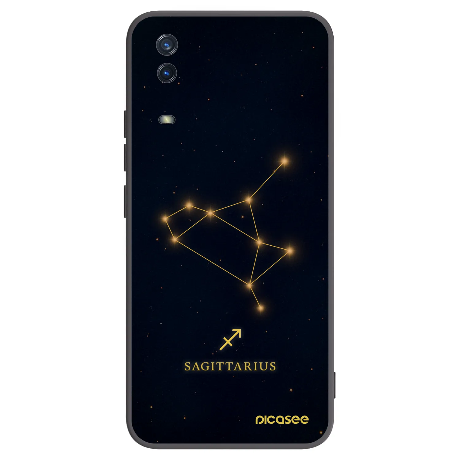 Picasee husă neagră din silicon pentru Vivo Y11s - SAGITTARIUS