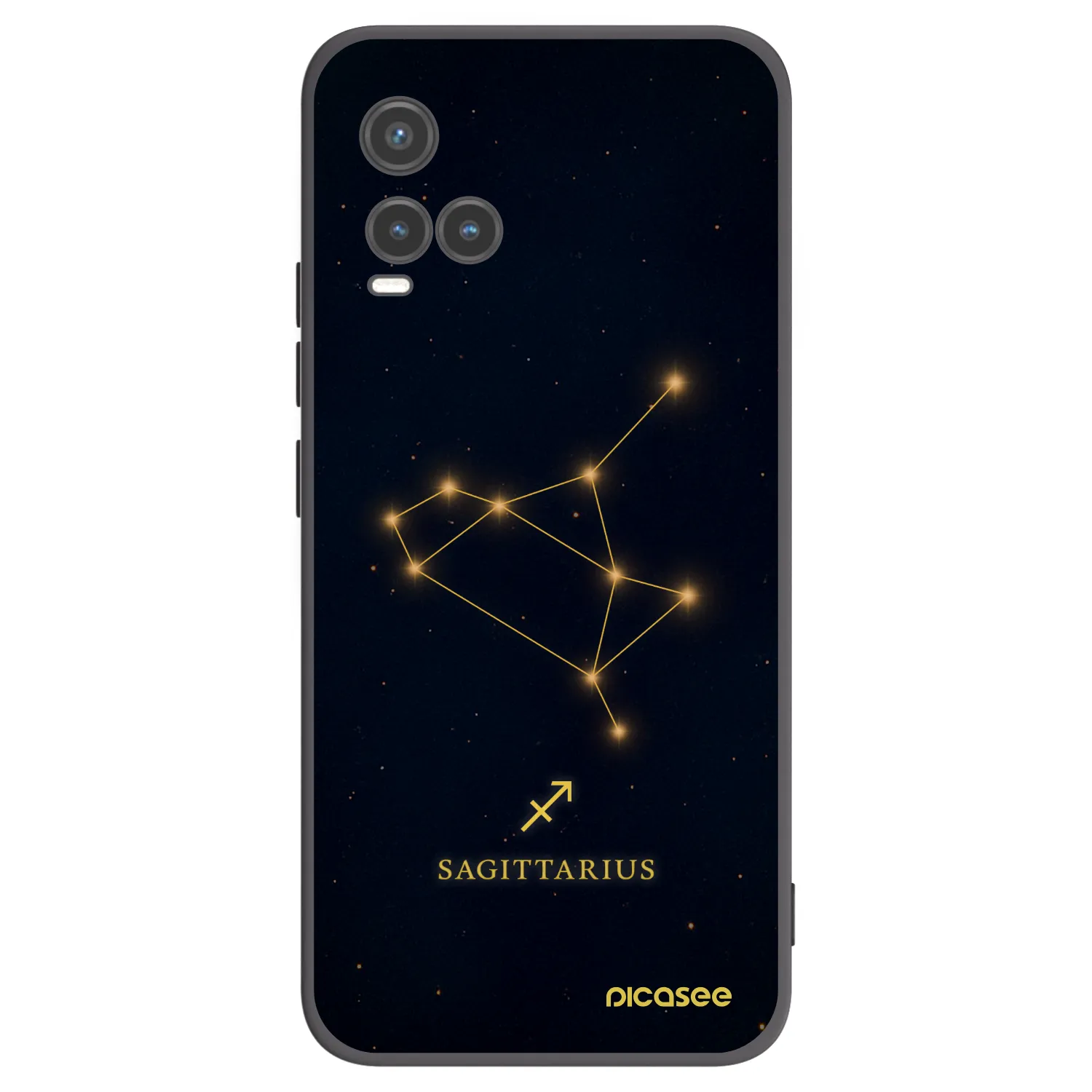 Picasee husă neagră din silicon pentru Vivo Y33s - SAGITTARIUS