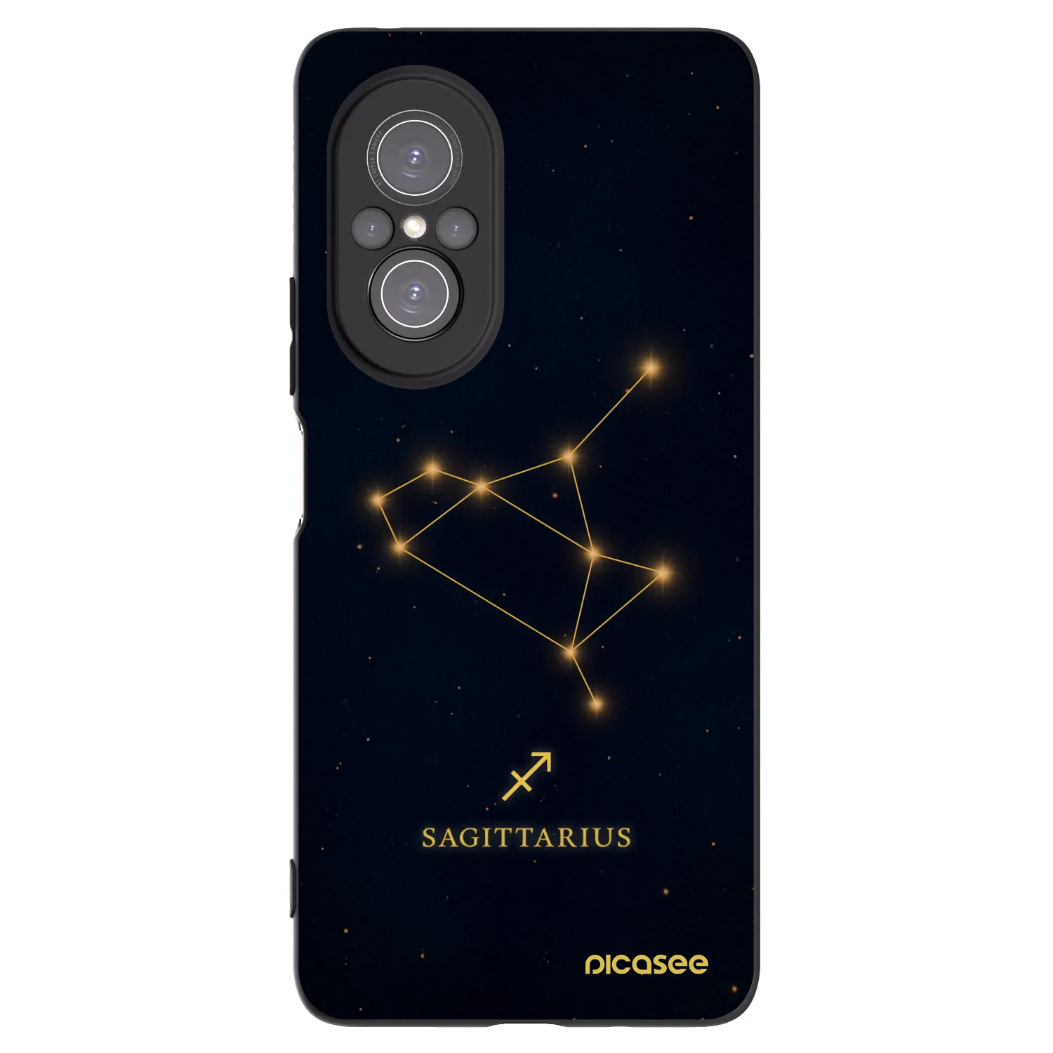 Picasee husă neagră din silicon pentru Huawei Nova 9 SE - SAGITTARIUS