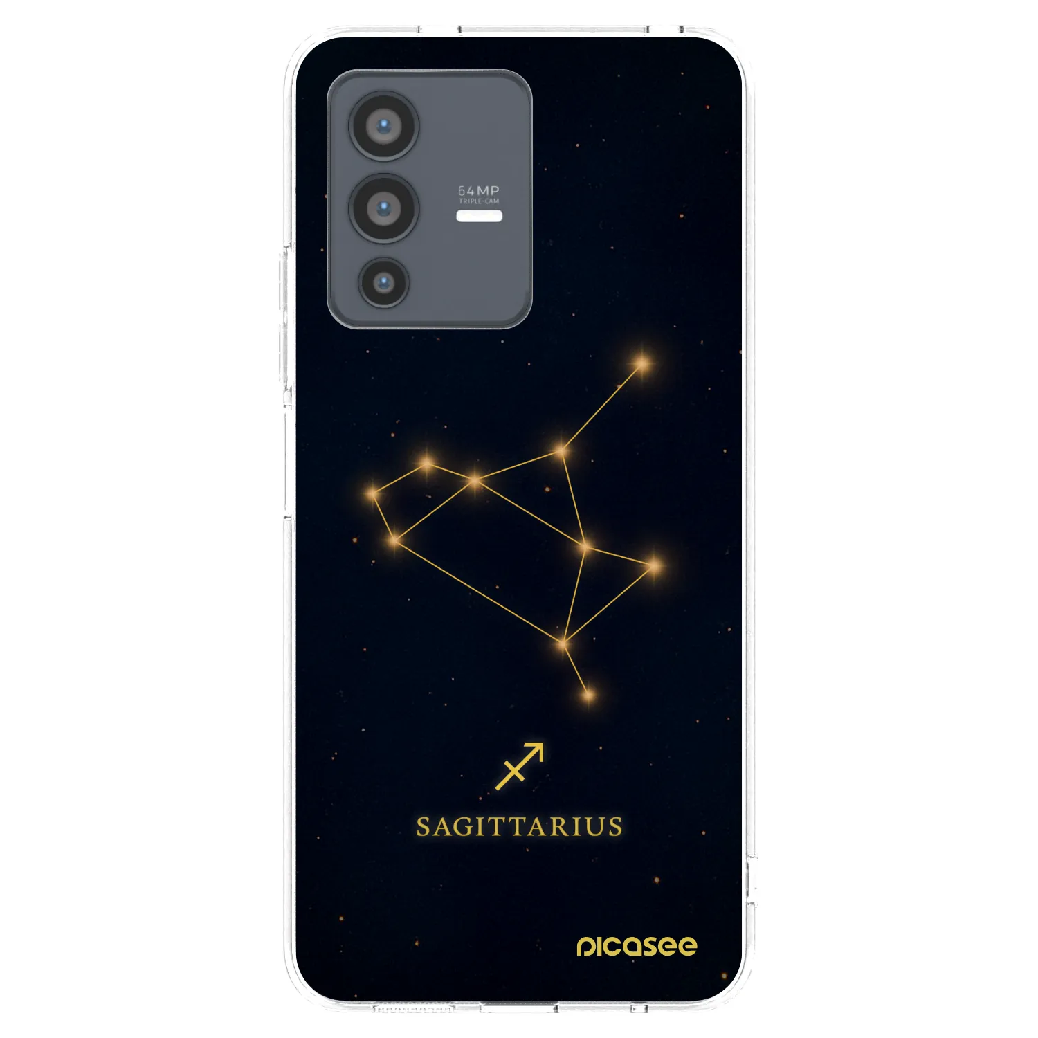Picasee husă transparentă din silicon pentru Vivo V23 5G - SAGITTARIUS