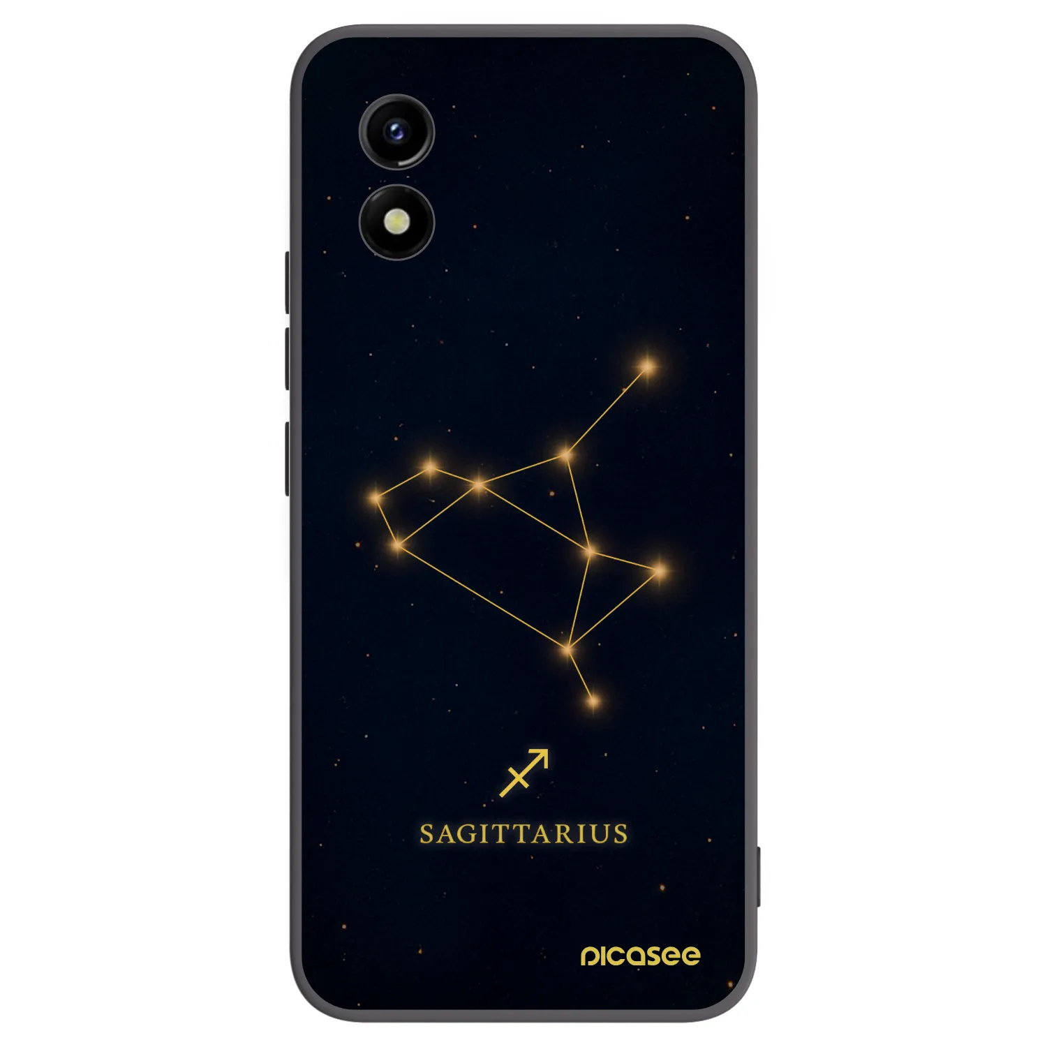 Picasee husă neagră din silicon pentru Vivo Y01 - SAGITTARIUS