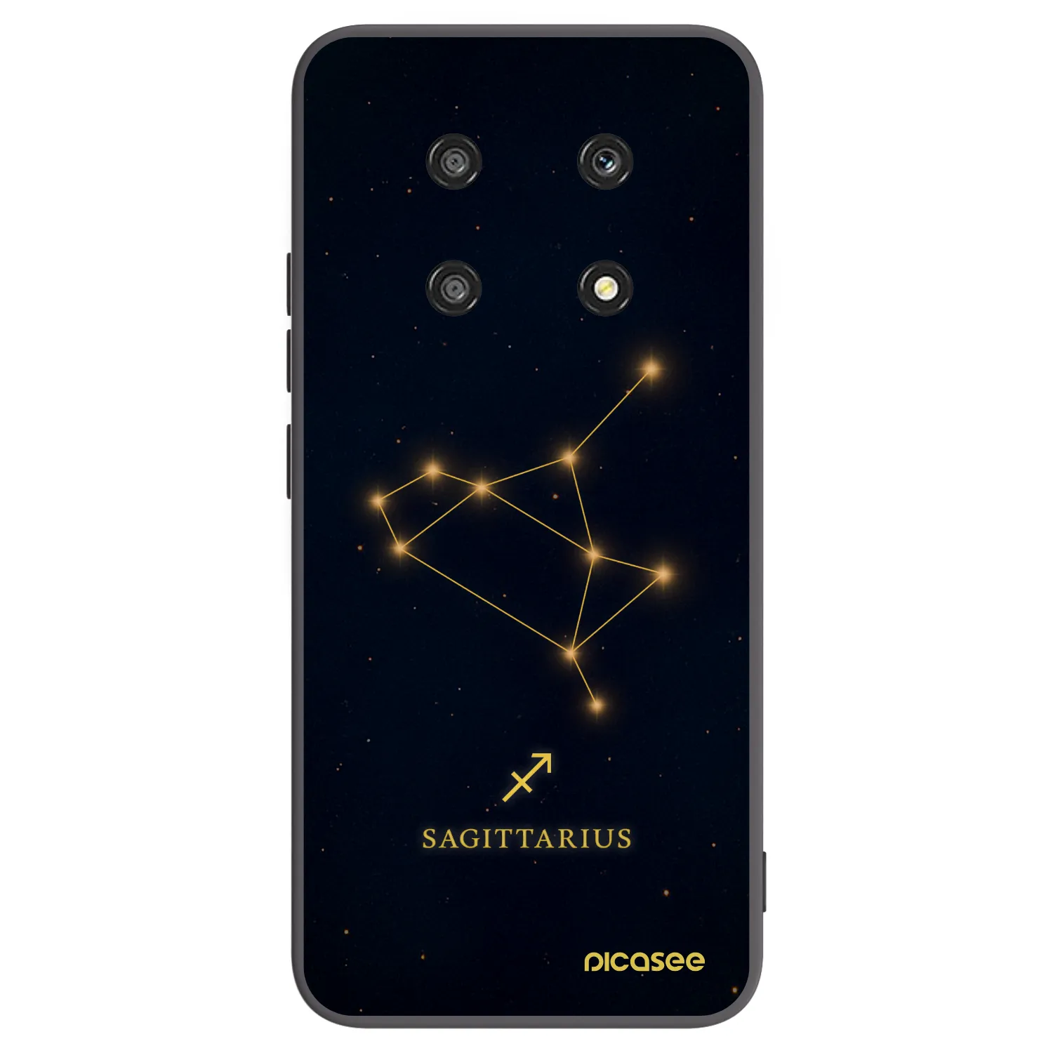 Picasee husă neagră din silicon pentru Honor Magic4 Lite 5G - SAGITTARIUS
