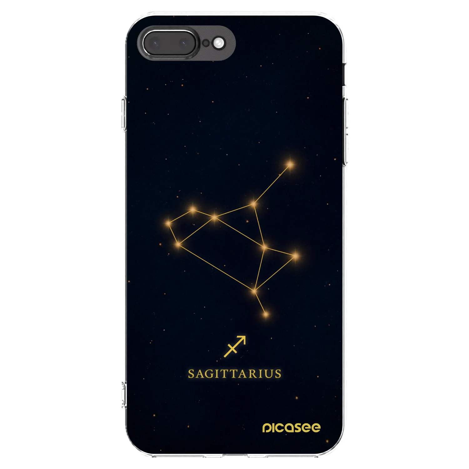 Picasee husă transparentă din silicon pentru Apple iPhone 8 Plus - SAGITTARIUS