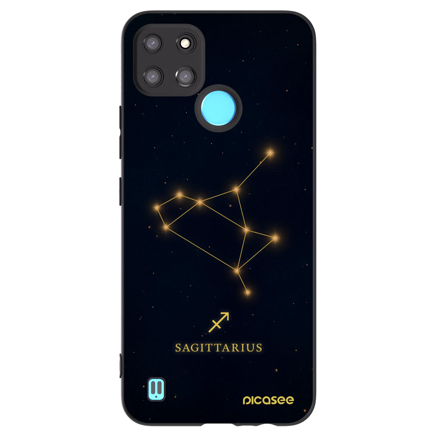 Picasee husă neagră din silicon pentru Realme C21Y - SAGITTARIUS