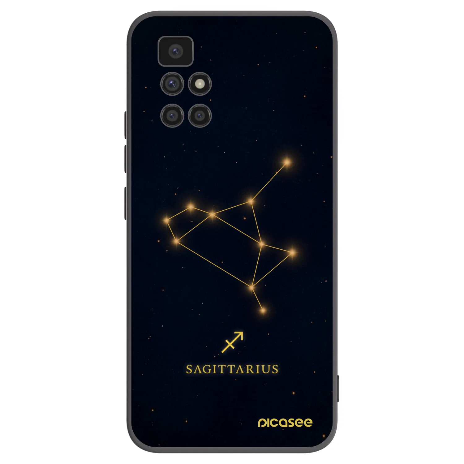 Picasee husă neagră din silicon pentru Xiaomi Redmi 10 (2022) - SAGITTARIUS