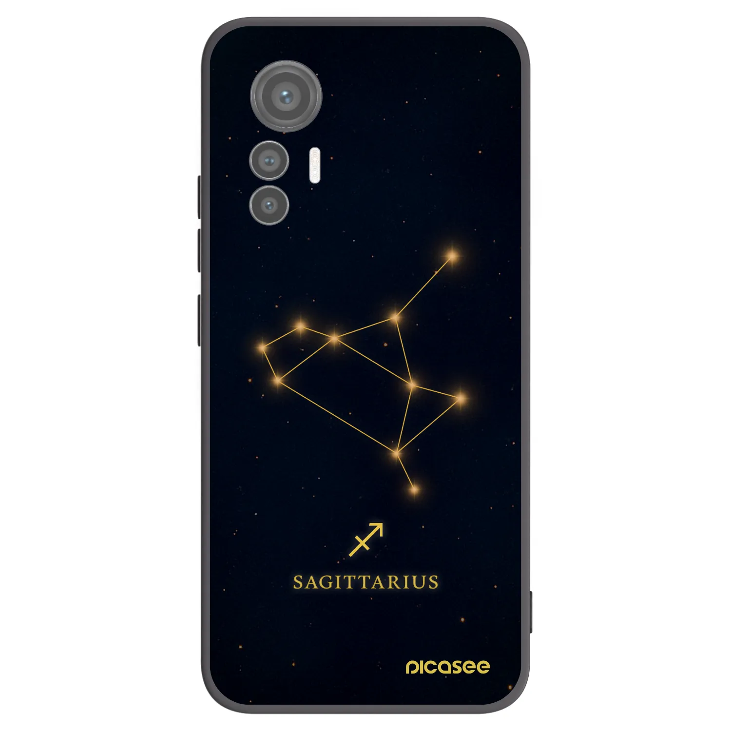 Picasee husă neagră din silicon pentru Xiaomi 12 Lite - SAGITTARIUS