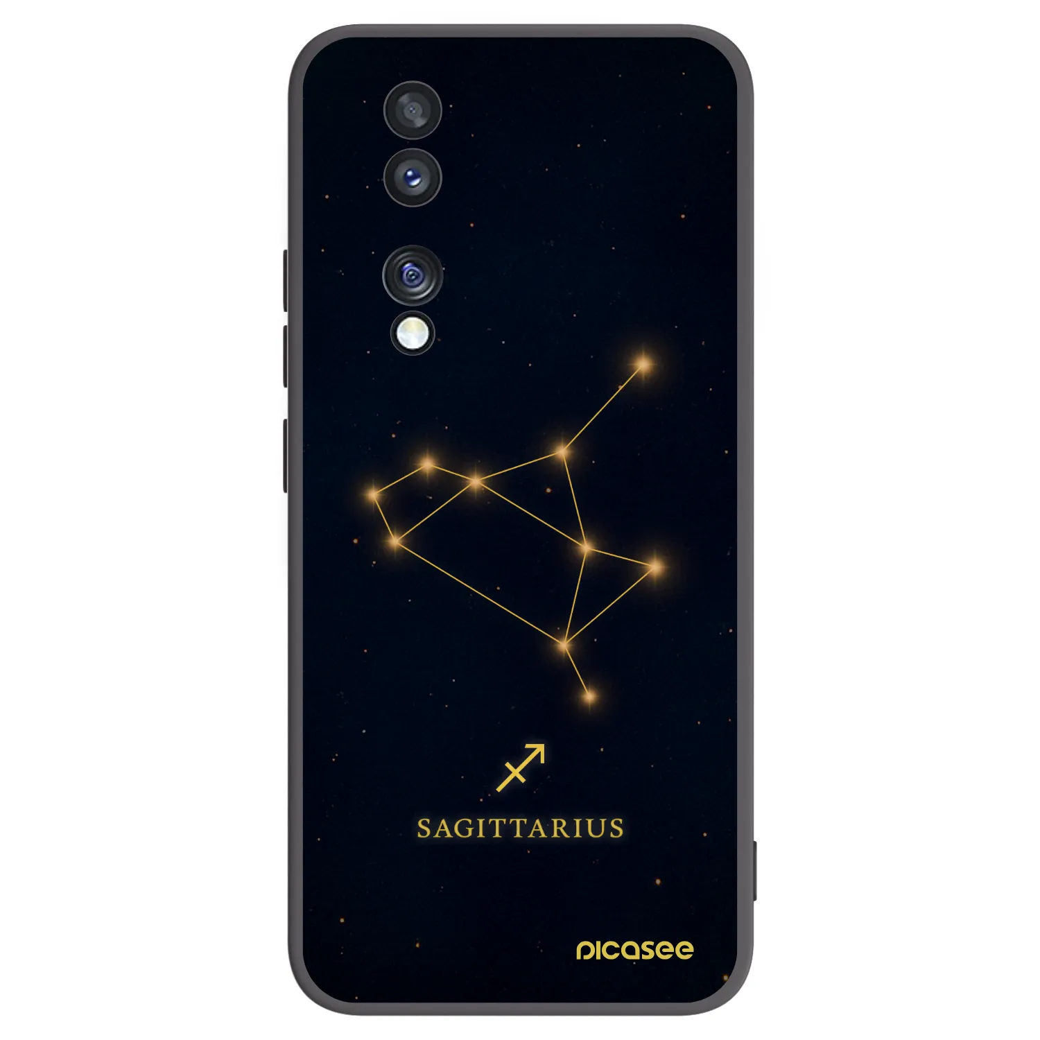 Picasee husă neagră din silicon pentru Honor 70 - SAGITTARIUS
