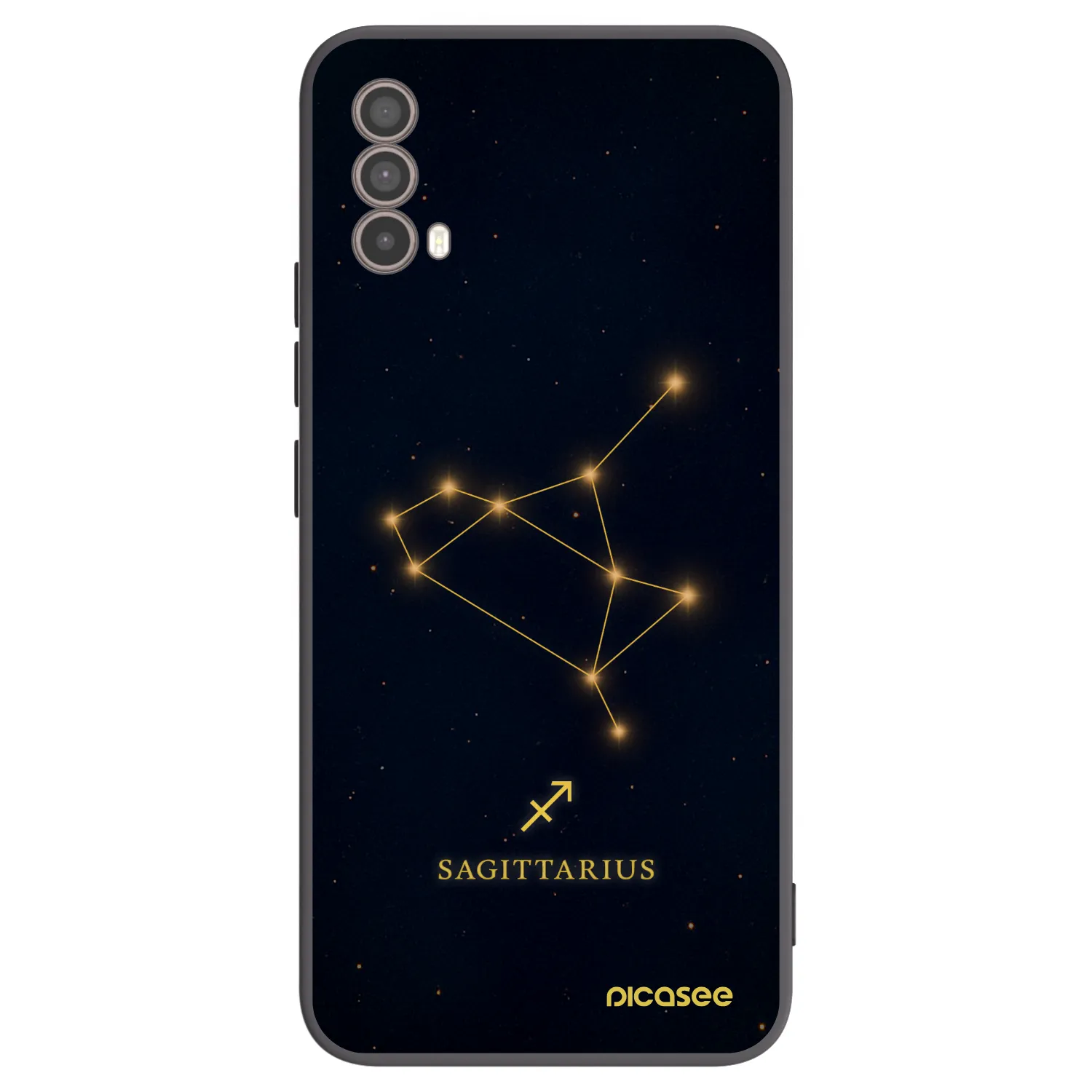 Picasee husă neagră din silicon pentru Motorola Moto E40 - SAGITTARIUS