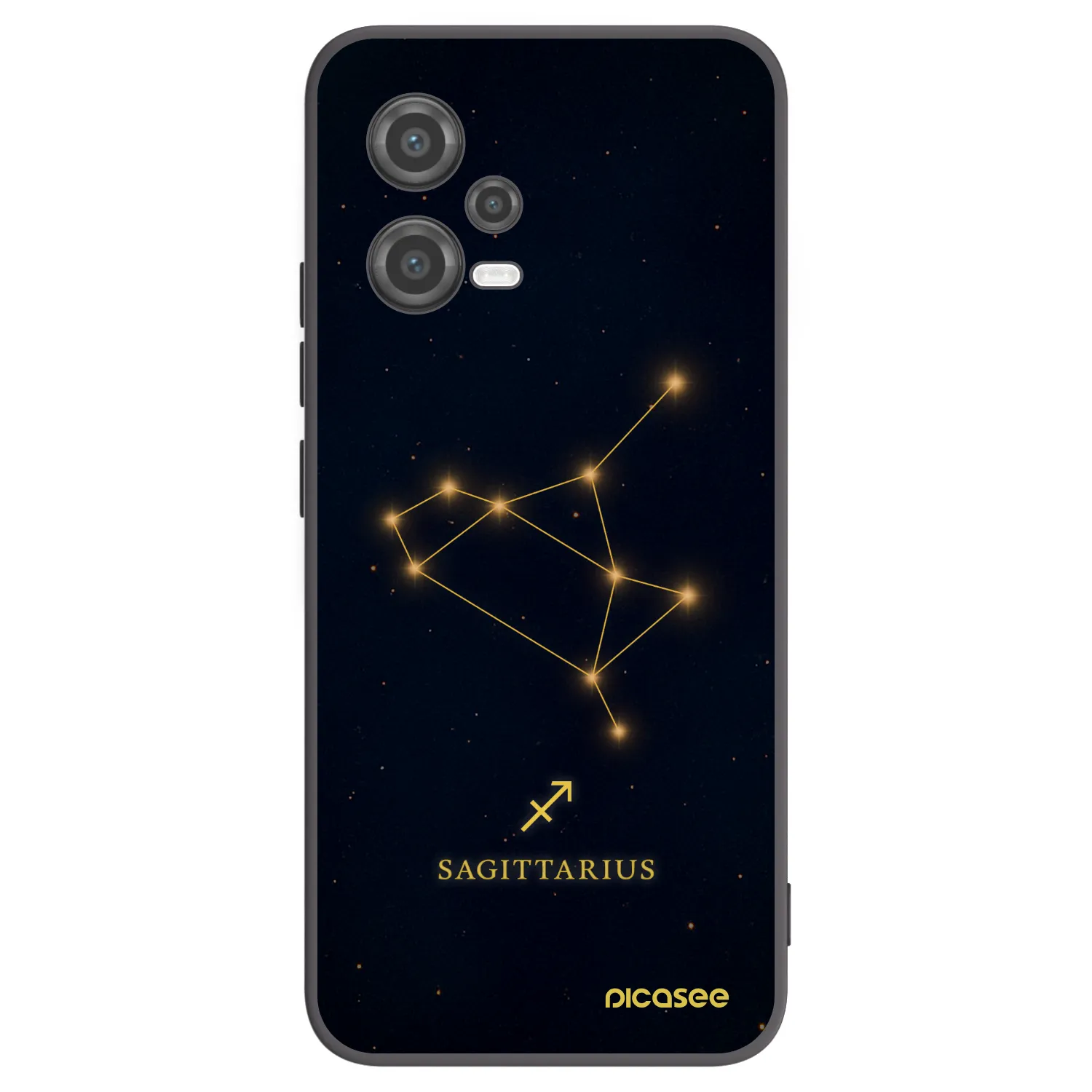 Picasee husă neagră din silicon pentru Xiaomi Poco X5 - SAGITTARIUS