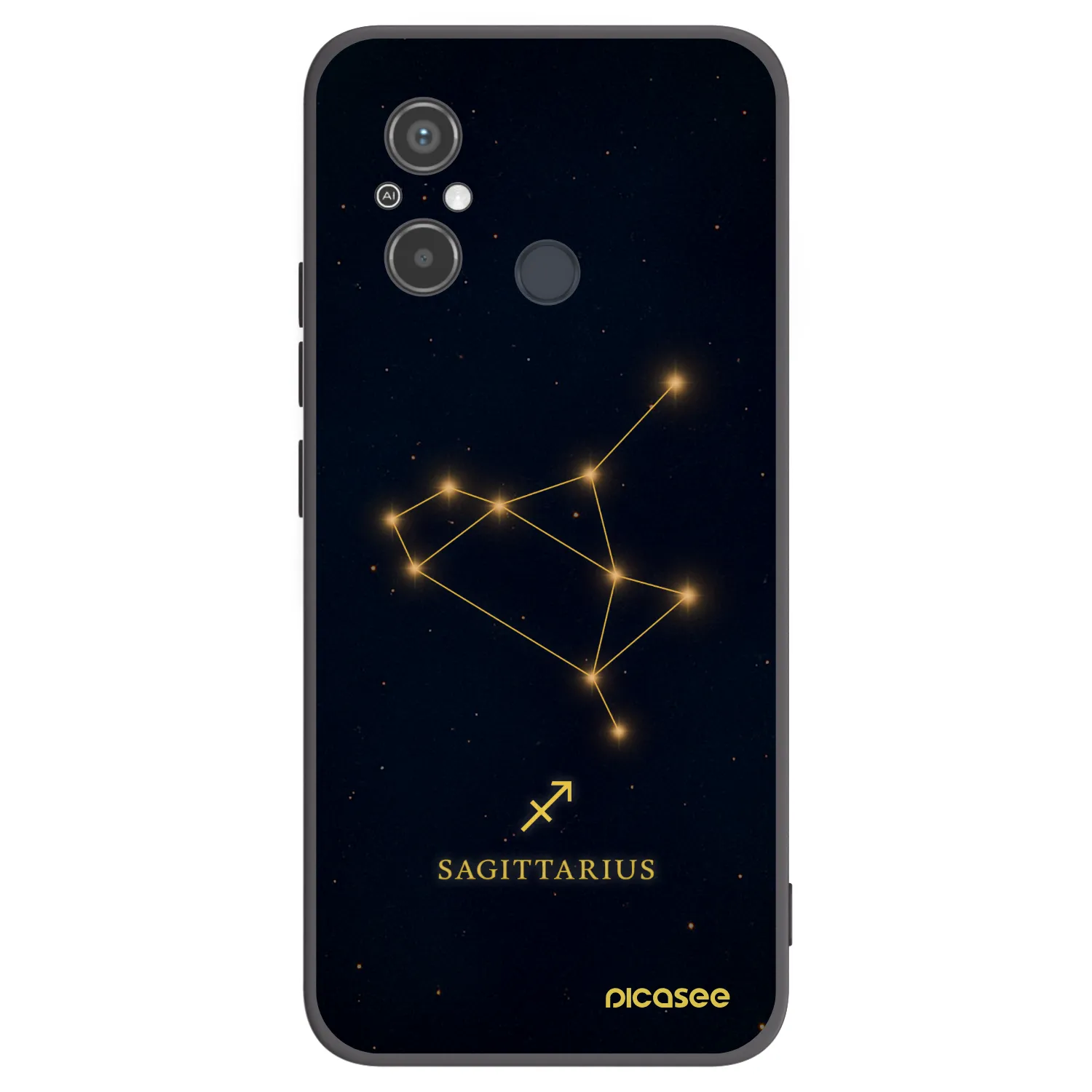 Picasee husă neagră din silicon pentru Xiaomi Redmi 12C - SAGITTARIUS