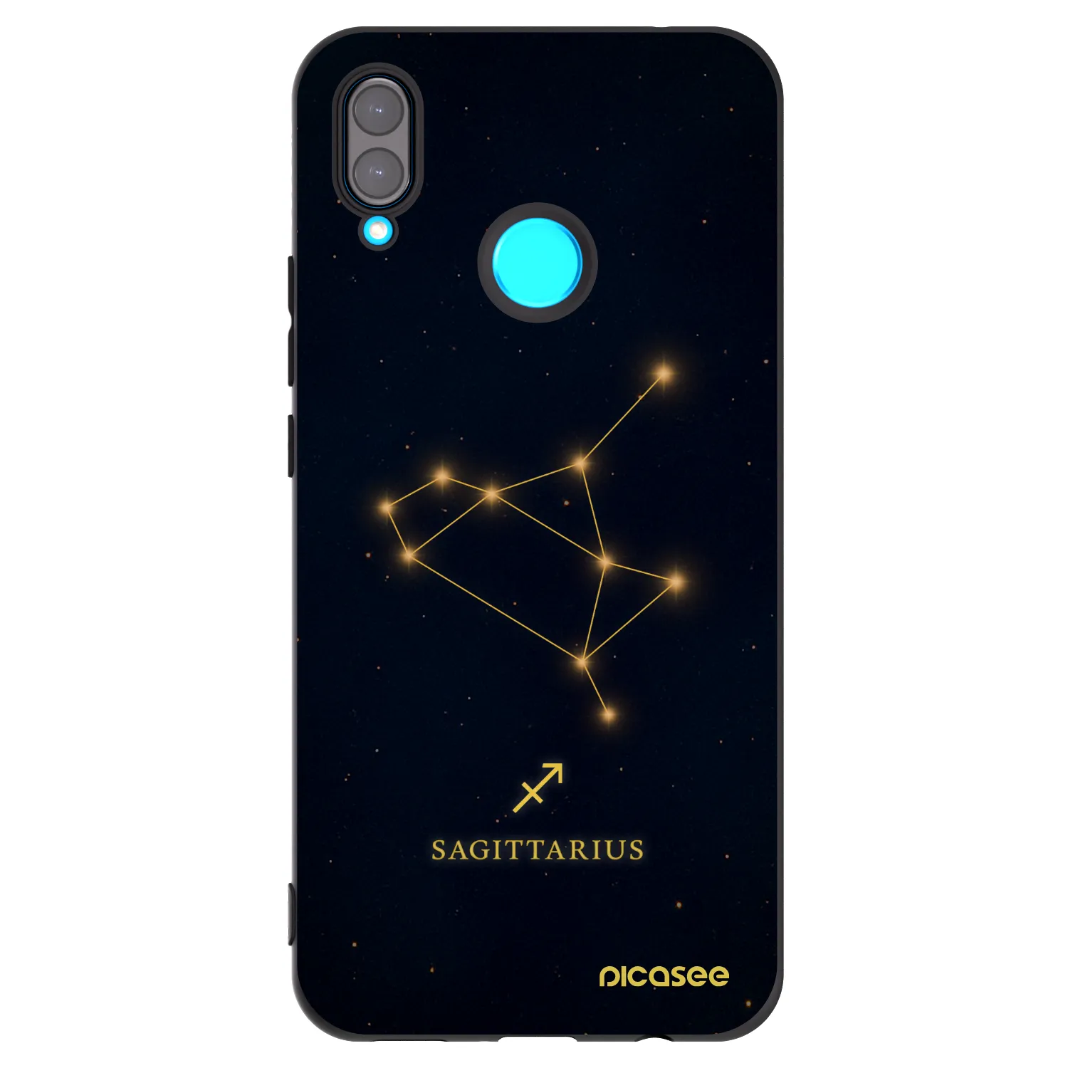 Picasee husă neagră din silicon pentru Huawei Nova 3 - SAGITTARIUS