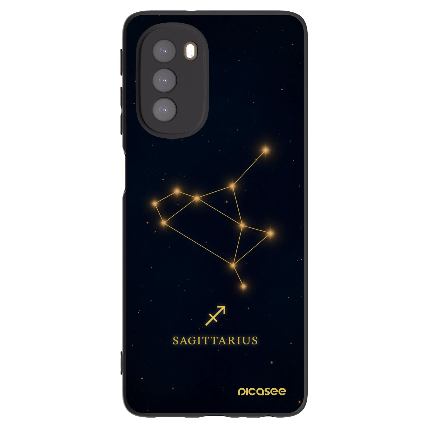 Picasee husă neagră din silicon pentru Motorola Moto G51 - SAGITTARIUS