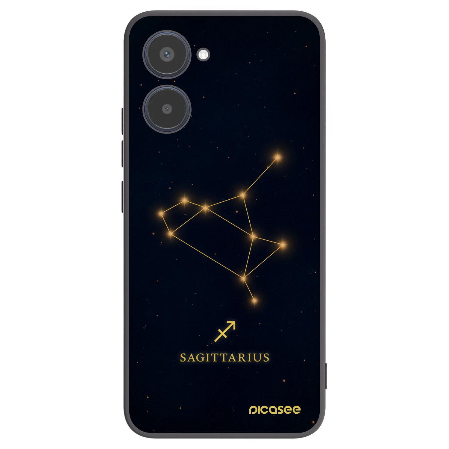 Picasee husă neagră din silicon pentru Realme 10 4G - SAGITTARIUS