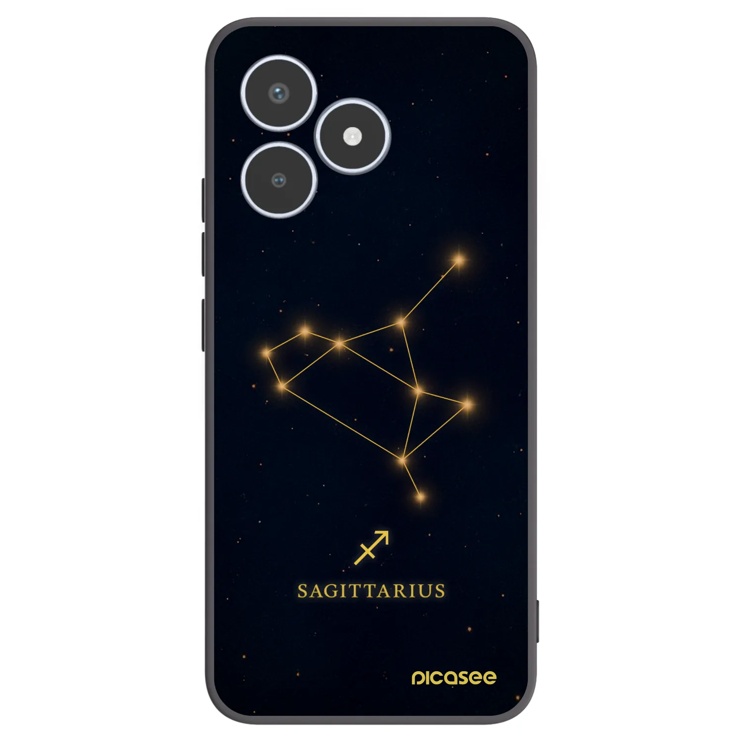 Picasee husă neagră din silicon pentru Realme C53 - SAGITTARIUS