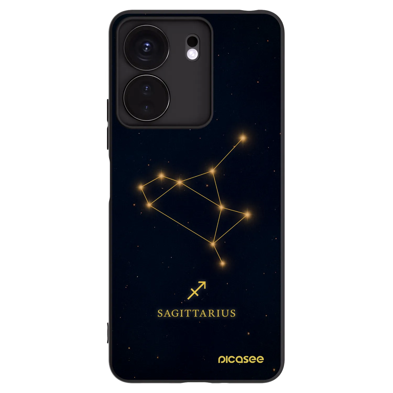 Picasee husă neagră din silicon pentru Xiaomi Redmi 13C 4G - SAGITTARIUS