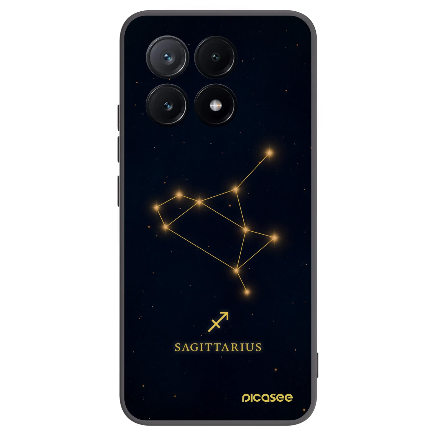Picasee husă neagră din silicon pentru Xiaomi Poco X6 Pro - SAGITTARIUS