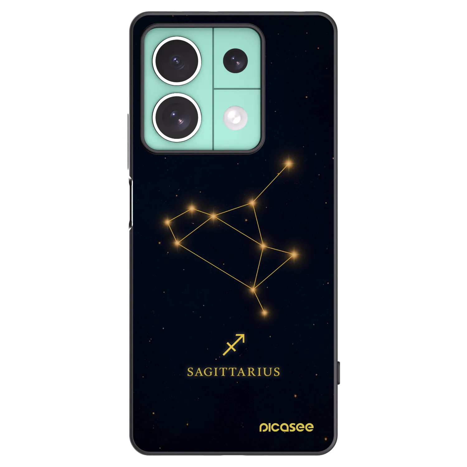 Picasee husă neagră din silicon pentru Xiaomi Redmi Note 13 5G - SAGITTARIUS