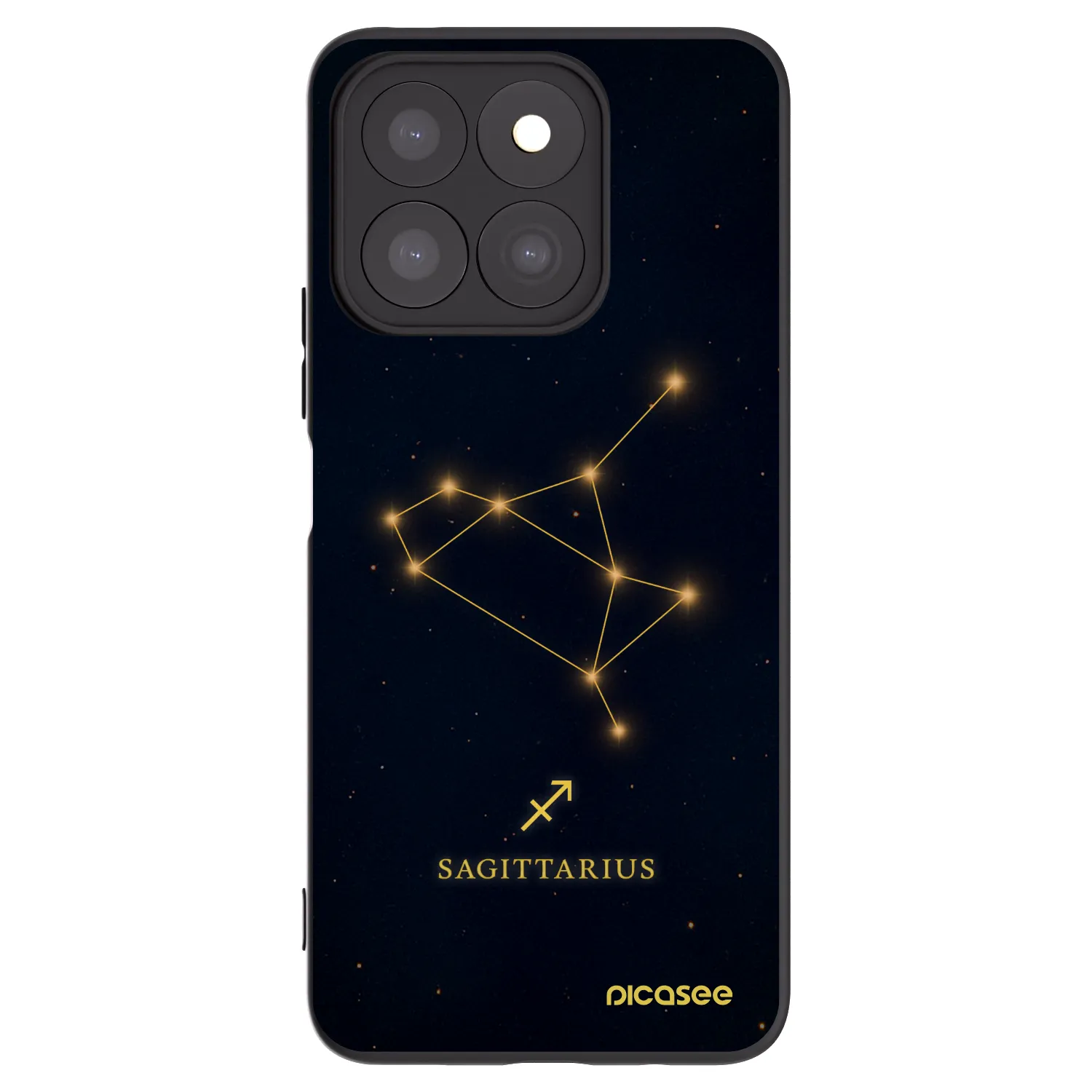 Picasee husă neagră din silicon pentru Honor X8b - SAGITTARIUS