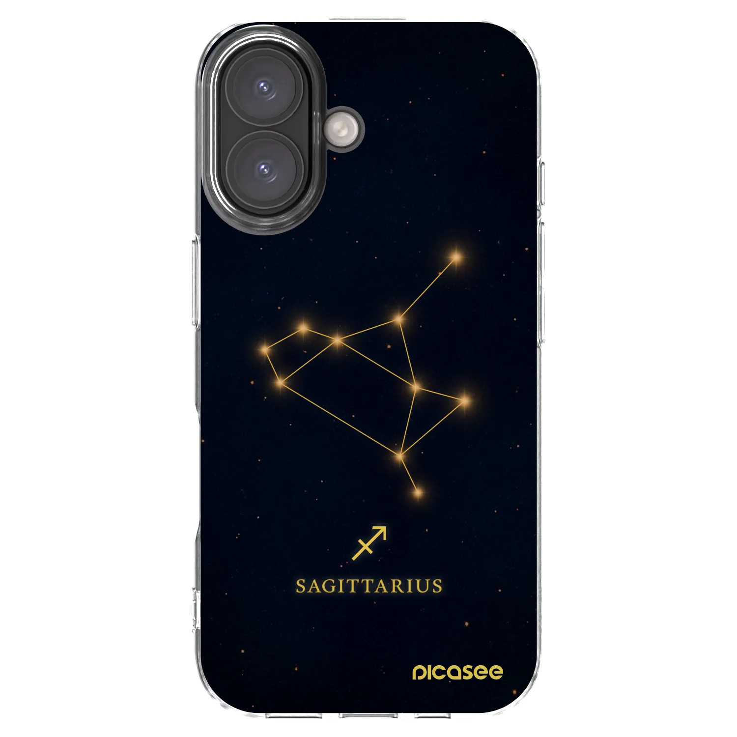 Picasee husă transparentă din silicon pentru Apple iPhone 16 - SAGITTARIUS