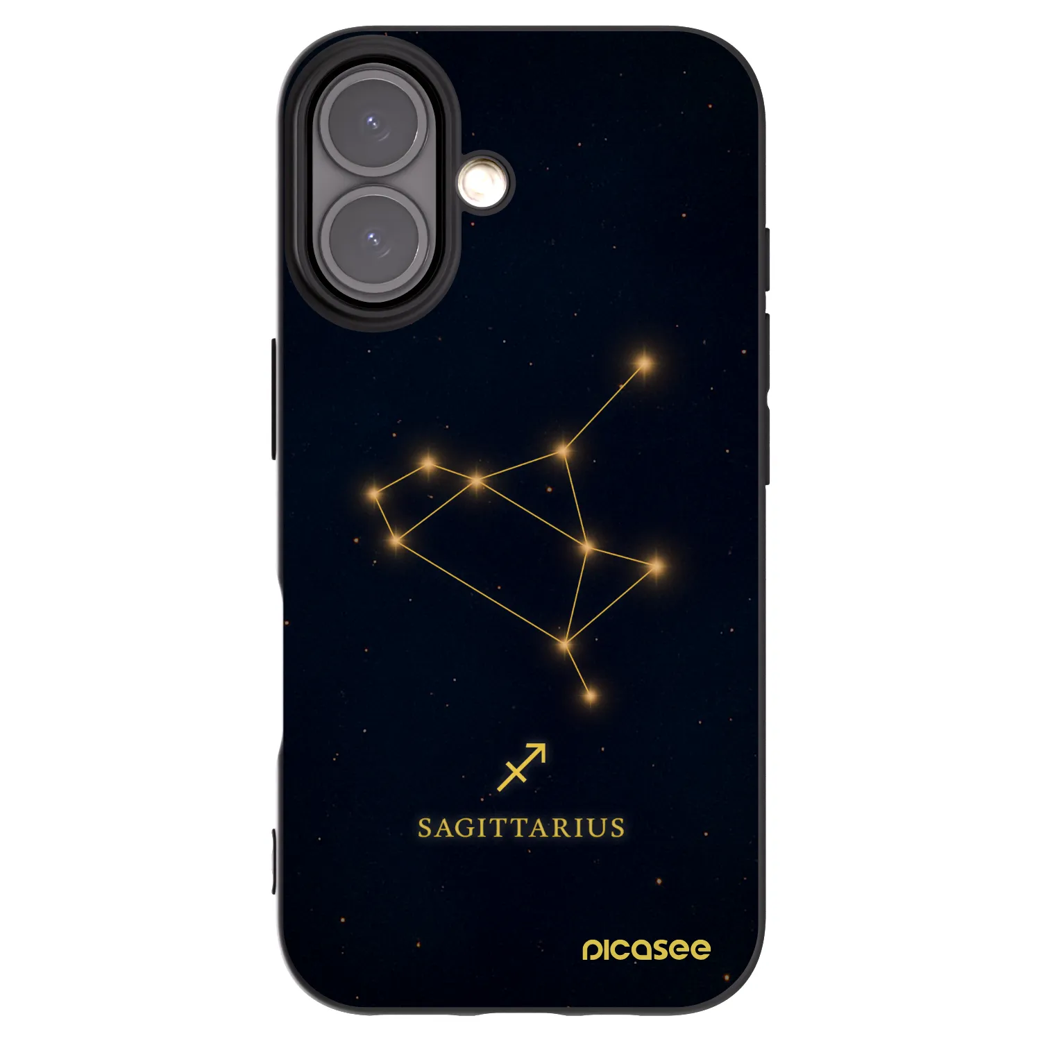 Picasee husă neagră din silicon pentru Apple iPhone 16 - SAGITTARIUS