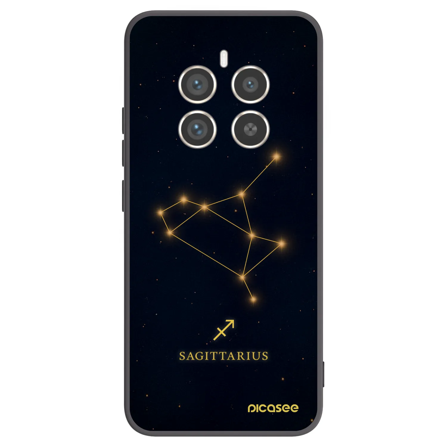 Picasee husă neagră din silicon pentru Realme 12 Pro 5G - SAGITTARIUS